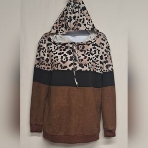 Unbranded Oversized Lightweight Hoodie Classic Front Pocket Animal S Like New